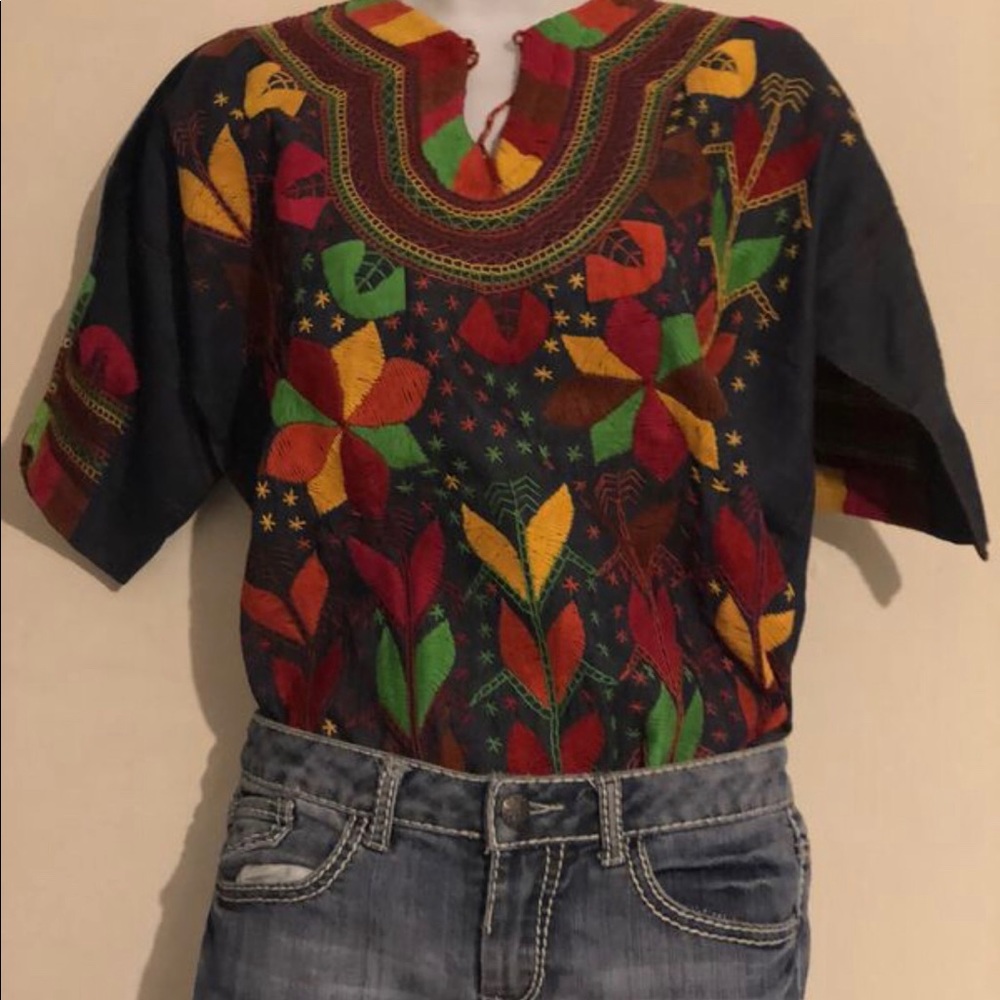 Top embroidered by beautiful indigenous women